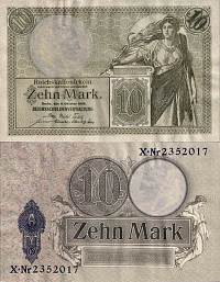 *10 Mariek Nemecká ríša 1906, P9 R27 F - Kliknutím na obrázok zatvorte -